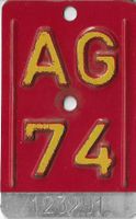 Velonummer AG 74