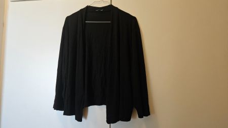 Giacchettino nero misto viscosa tg.2XL Charles Vögele