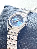 Swatch Uhr Stahl Damenblau gebraucht