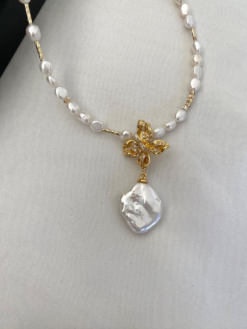 Catenine: Barock Süsswasserperlen Kette echte – Nuovo e nell'imballaggio originale da Sarnen venduto da Yingsperlen4 1