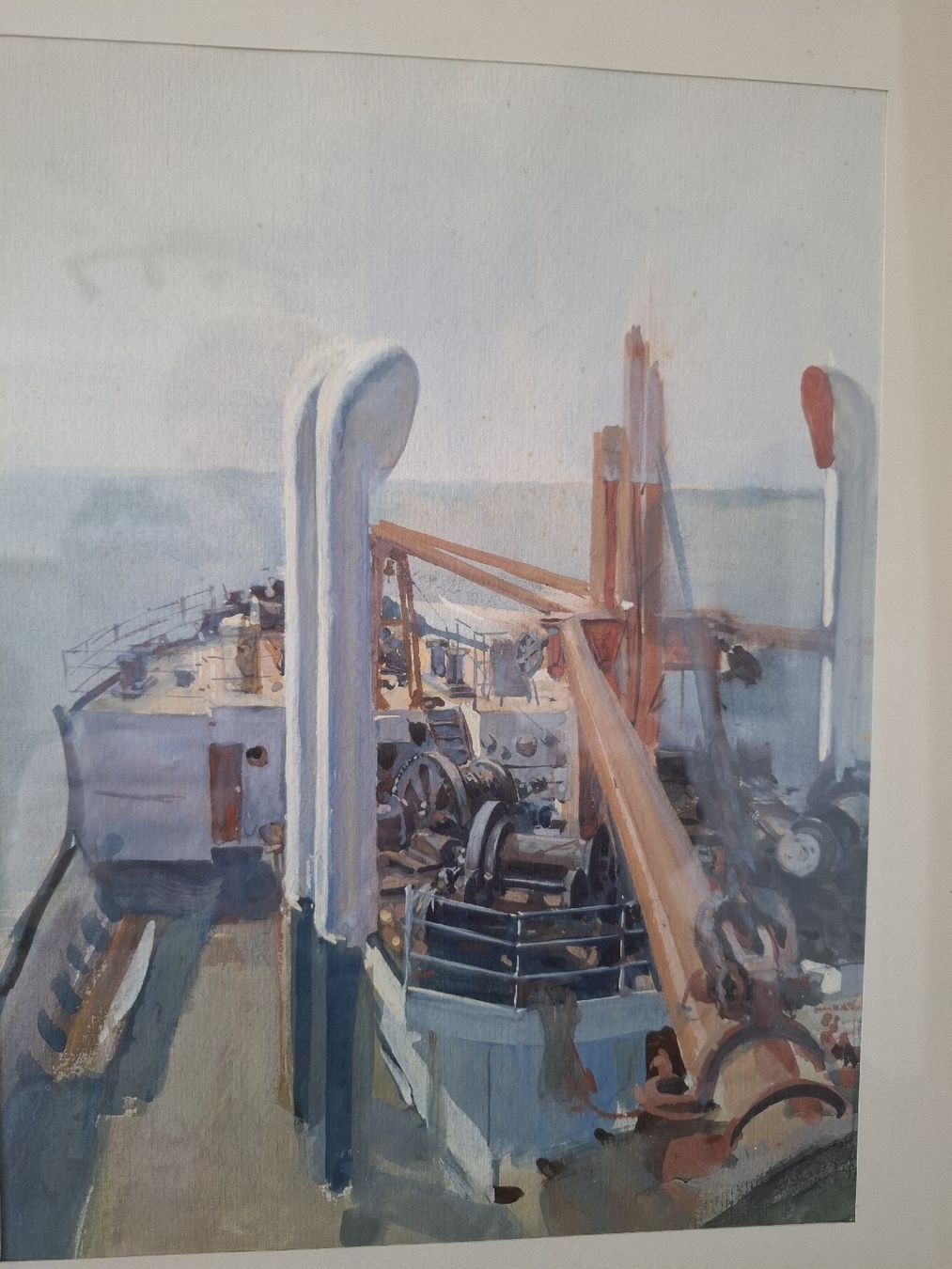 Foto & Immagini: Gemälde Schiff Deckansicht, original gerahmt, Demenga Luzern – Usato da Buchrain venduto da Sracer0 1