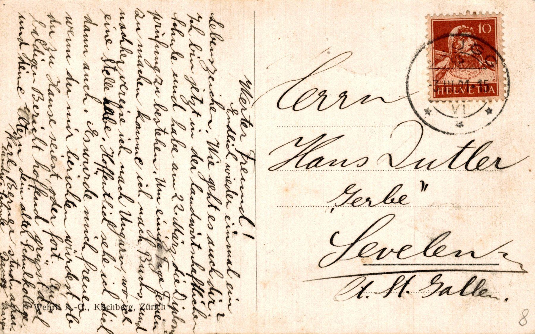 Cartoline postali: Brugg - Landwirtschaftliche Schule – Usato da Bronschhofen venduto da Astore 1