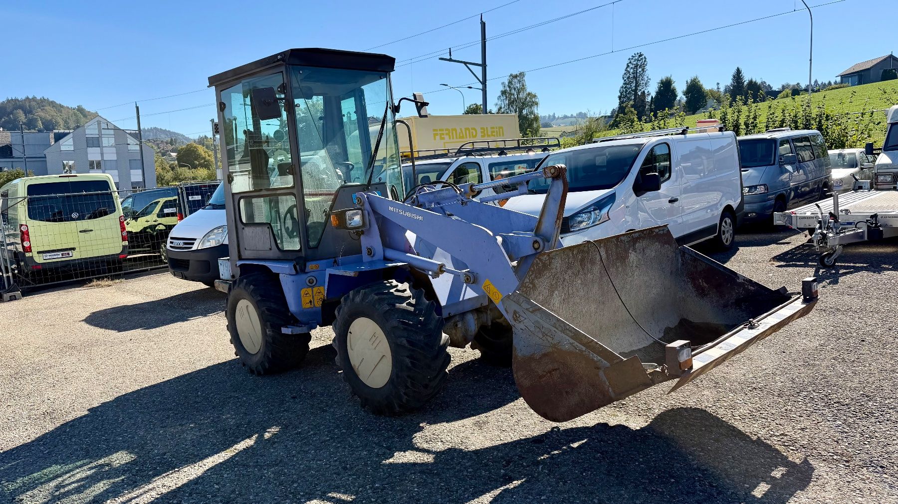 Mitsubishi Caricatori: Pneulader radlader chargeuse apneu – Usato da Bern venduto da bou_6gmm