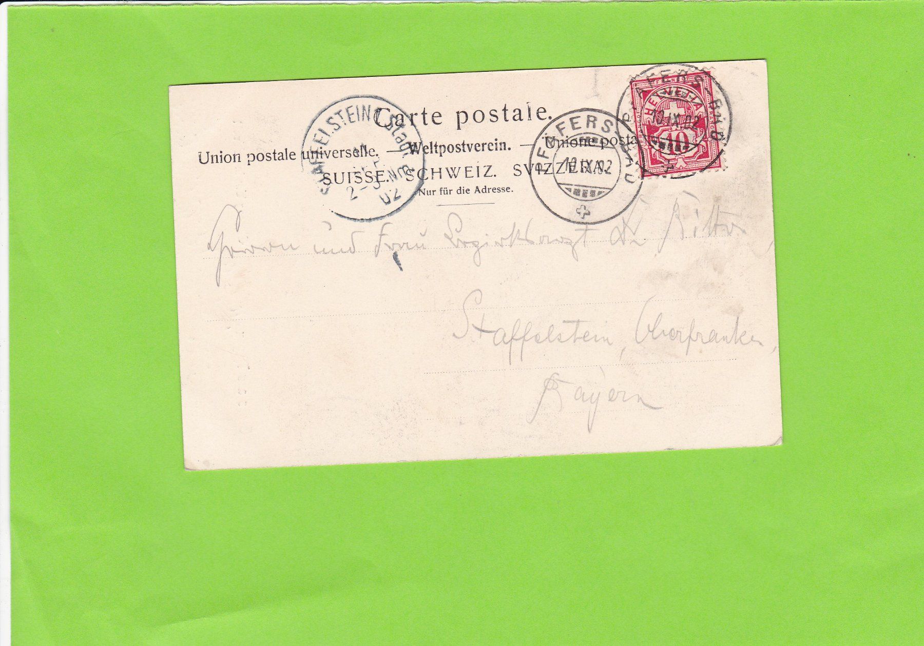 Cartoline postali: Gruss aus Ragaz – Usato da St. Peterzell venduto da neckertal 1