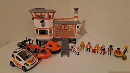Playmobil Küstenwache – grosses Set mit Station, Fahrzeugen