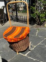 Antiker Einkaufswagen Korb Vintage Shopper Trolley Vintage