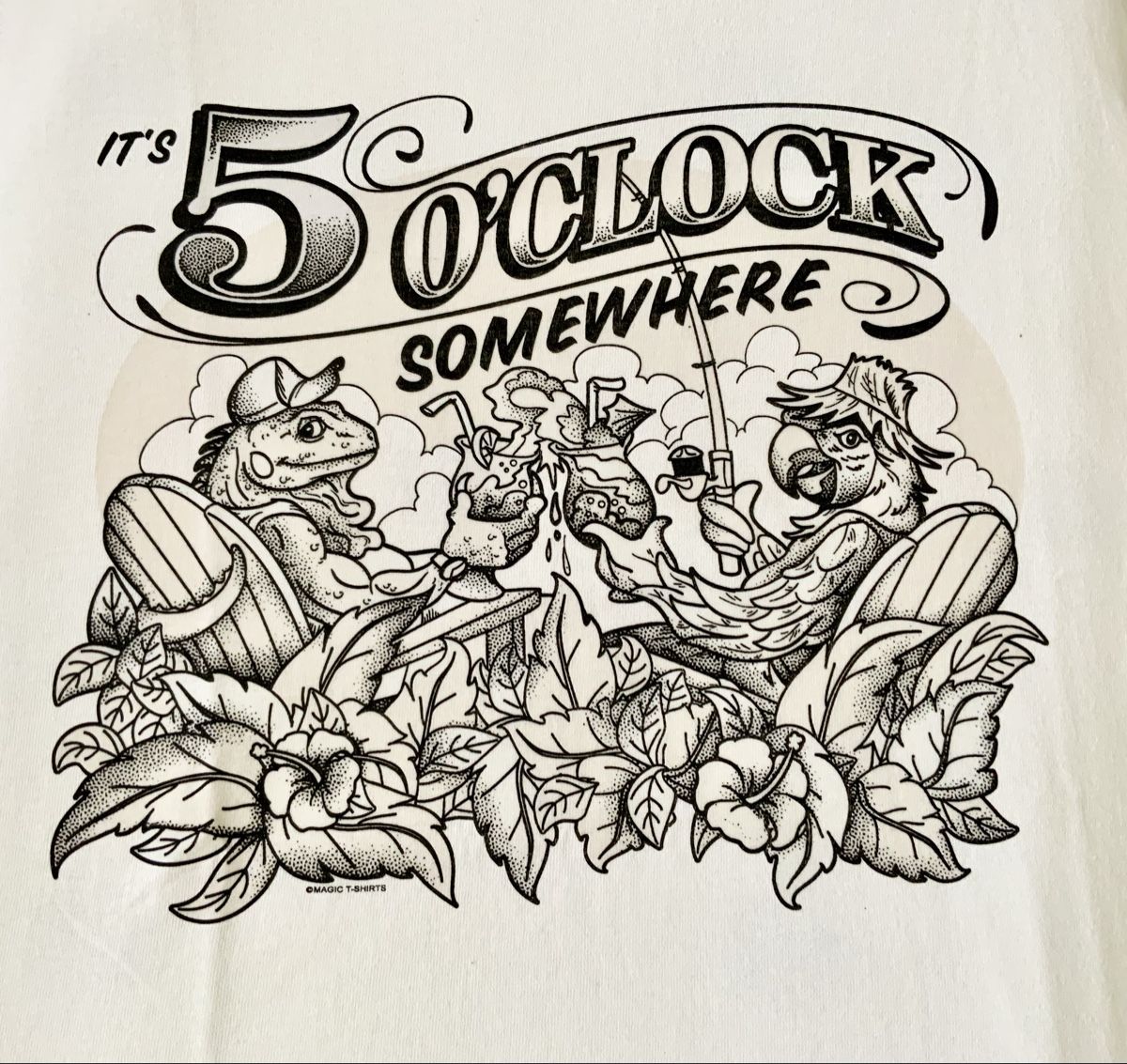 T-Shirts: Magic T-Shirt "It's 5 o'Clock Somewhere" ! Gr. L – Neu (gemäss Beschreibung) aus Rothrist von Digibobi 3