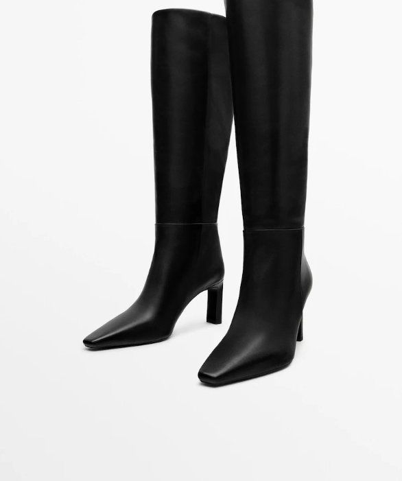 Massimo Dutti Scarpe da donna: MASSIMO DUTTI Echtleder Stiefel, NEU, schwarz, Gr. 37 – Nuovo e nell'imballaggio originale da Zürich venduto da methee1107 7