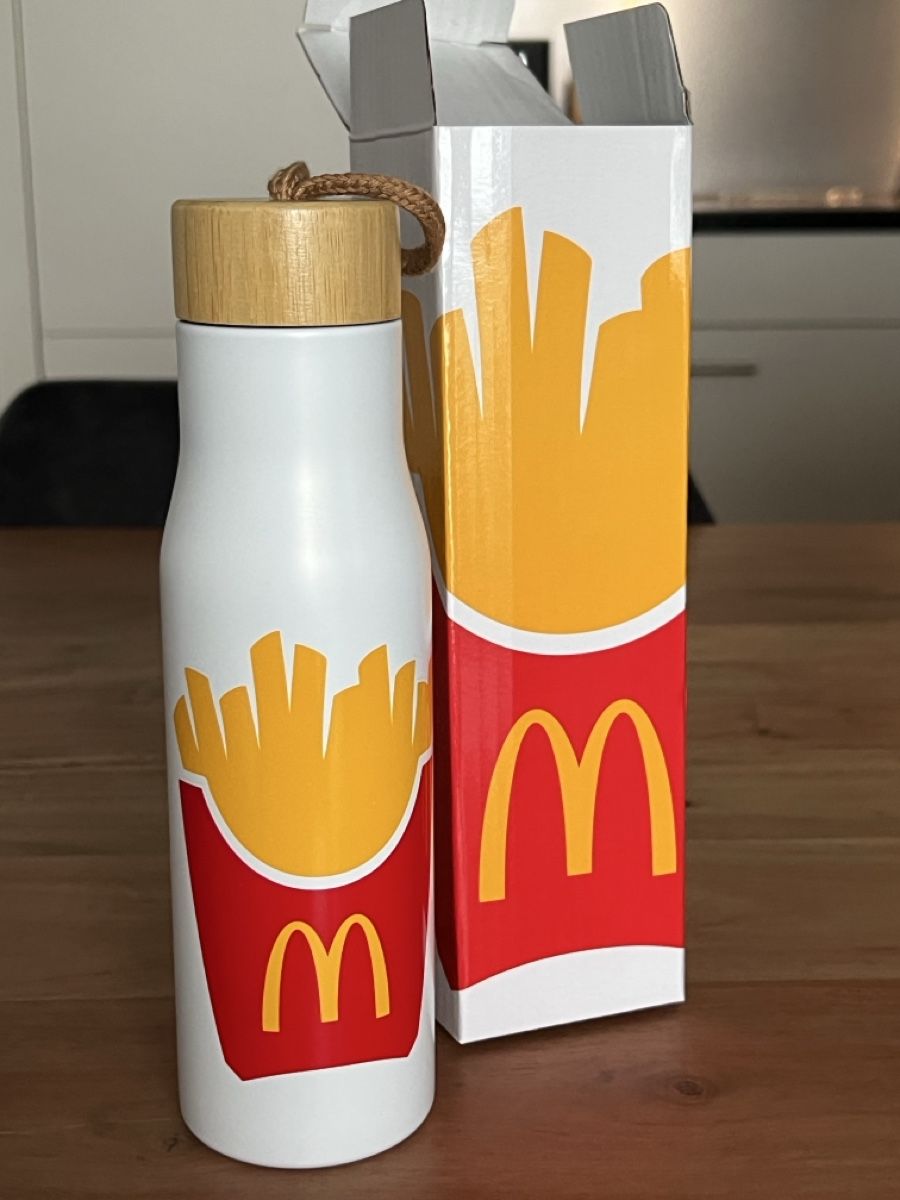 Borracce & Thermos: McDonalds Trinkflasche Pommes Design neu – Nuovo e nell'imballaggio originale da Oensingen venduto da Chris_Odi