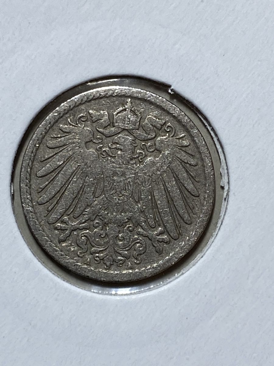 Tutti le monete: Allemagne - 5 Pfennig - 1900 – Usato da Payerne venduto da Mike1682 2