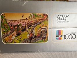 HEYE Puzzle 1000 Teile Loup Great Western Zugspass 🚂