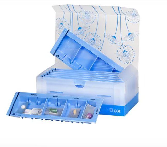Contenitori & Simili: Wochenpillenspender Weekbox Set M-Flex 7 Tage deutsch – Nuovo e nell'imballaggio originale da Worben venduto da Golftinu
