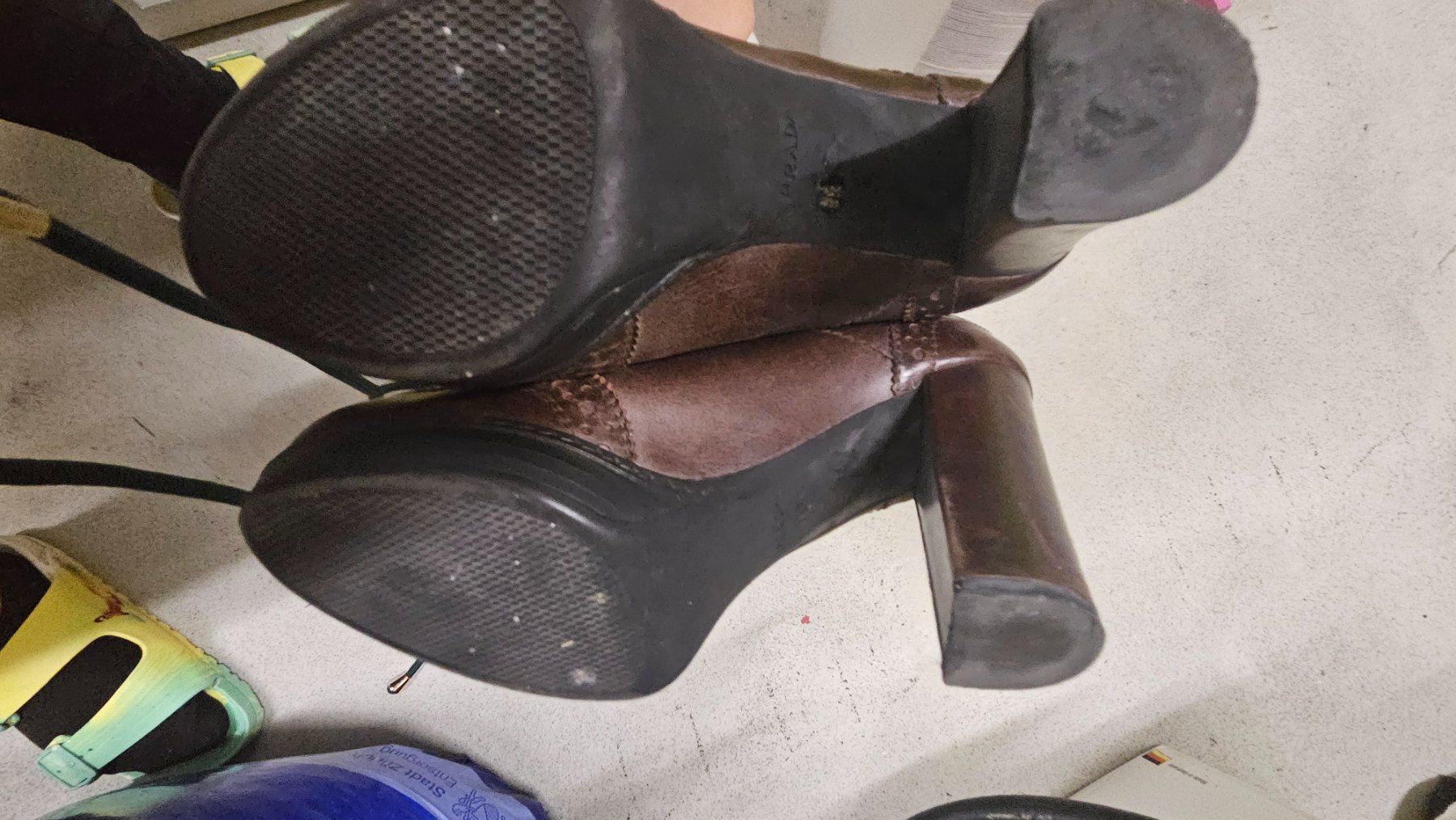 Prada Scarpe da donna: Prada Schnürschuhe Gr. 38 Leder braun – Usato da Dietlikon venduto da bea_tvy6 3