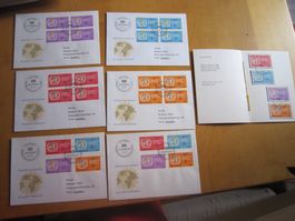 GA 1975 FDC Serie und 4er mit Adresse und PTT Buchlein