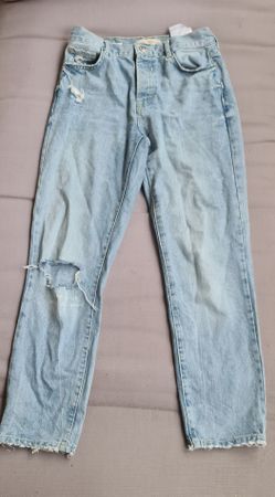 jeans boyfriend en coton taille 34