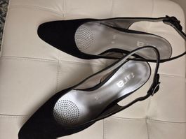 Schwarze Ara Slingpumps, Grösse 38, ideal für Eleganten Look
