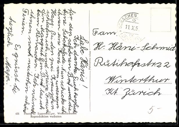 Cartoline postali: Schachen-Reute, Blick auf das Ferienheim – Usato da Berlin venduto da bartko-reher 1