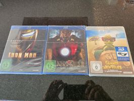 Blu-ray Filme Iron Man 1, Iron Man 2 und Sammy's Abenteuer