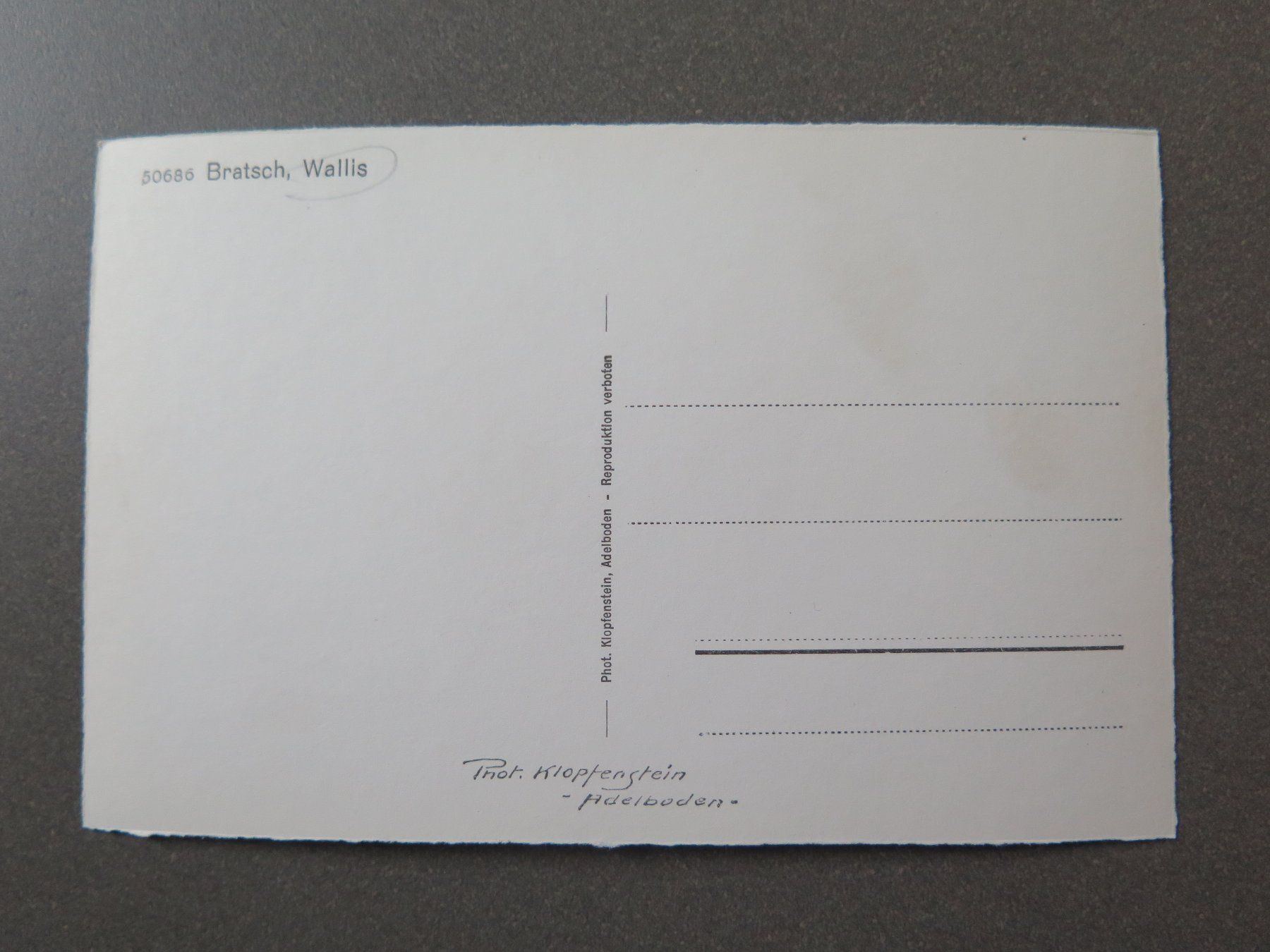 Cartes postales: BRATSCH – D'occasion à Wittenbach par lipasal 1