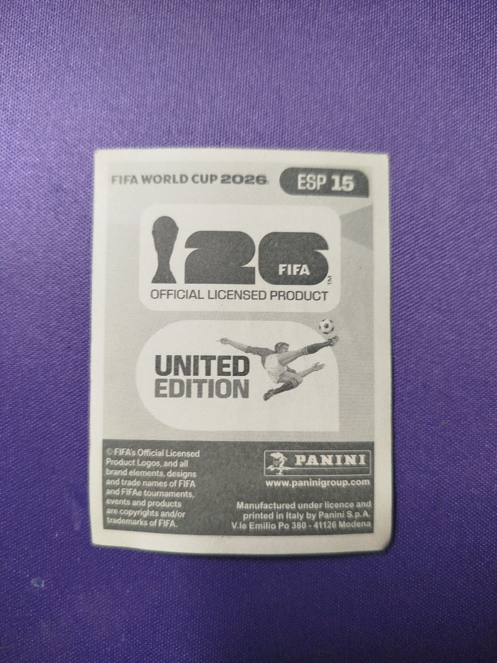 Panini Carte collezionabili: Panini 2026, Lamine Yamal ESP 15 – Nuovo e nell'imballaggio originale da Saas-Almagell venduto da Htwseller 1