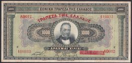 Griechenland 1000 Drachmai 1926