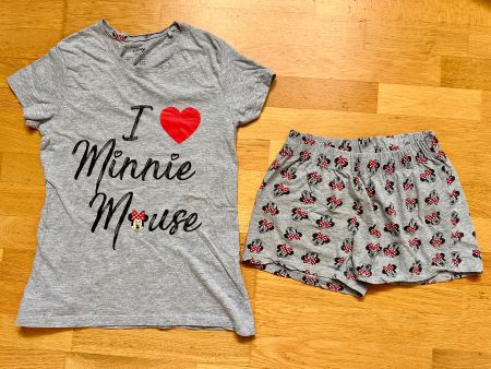 DISNEY MINI MOUSE Schlafanzug kurz XS 32 / 34 Pyjama 164