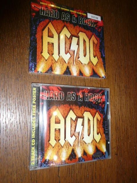 2 x AC/DC Hard As A Rock - numbered Digipak / Poster Edition (Neu und ...