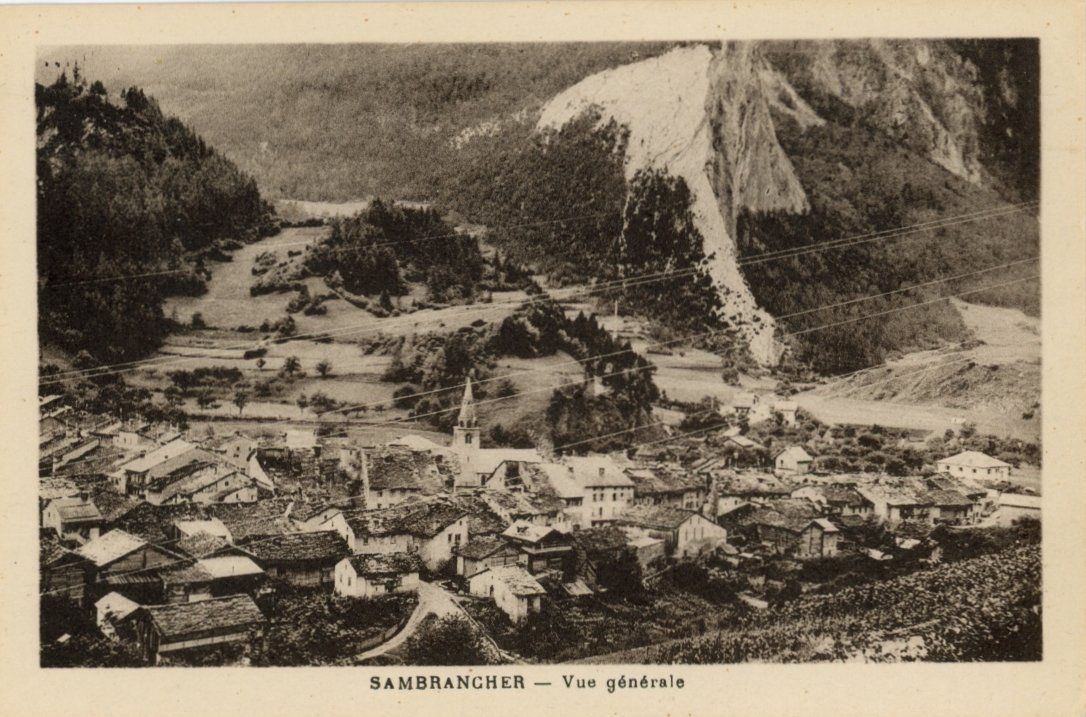 Cartoline postali: Sembrancher  VS   -  Vue générale        en 1958 – Usato da Brig venduto da Valcards54