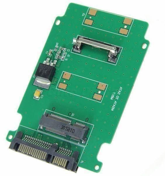 Unità & Adattatore: mSATA  50 mm  mini to 2.5" SATA Adapter – Nuovo e nell'imballaggio originale da Unterägeri venduto da RmOnline 2
