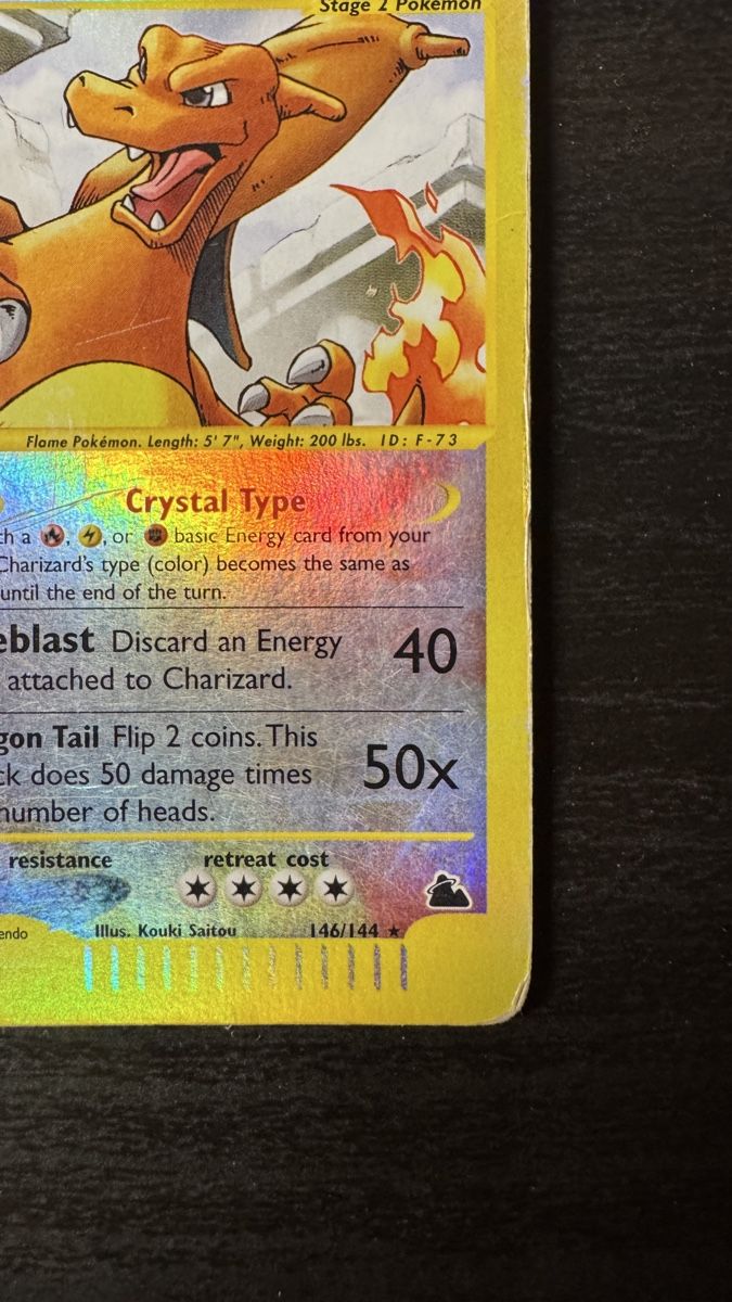 Pokémon Sammelbilder & Trading cards: Crystal Charizard Holo reverse 146/144 Skyridge  – Gebraucht aus Belprahon von Rob_ain 3