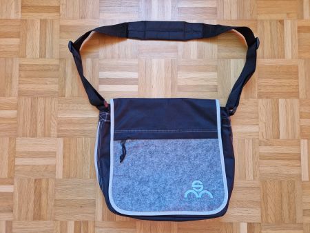 Laptop Tasche schwarz grau ca. 35 x 38 cm. erweiterbar