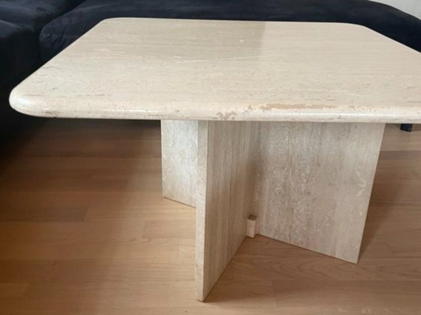 Tavoli: Travertin Couchtisch Sofatisch – Usato da Bern venduto da MiroWitzig 1