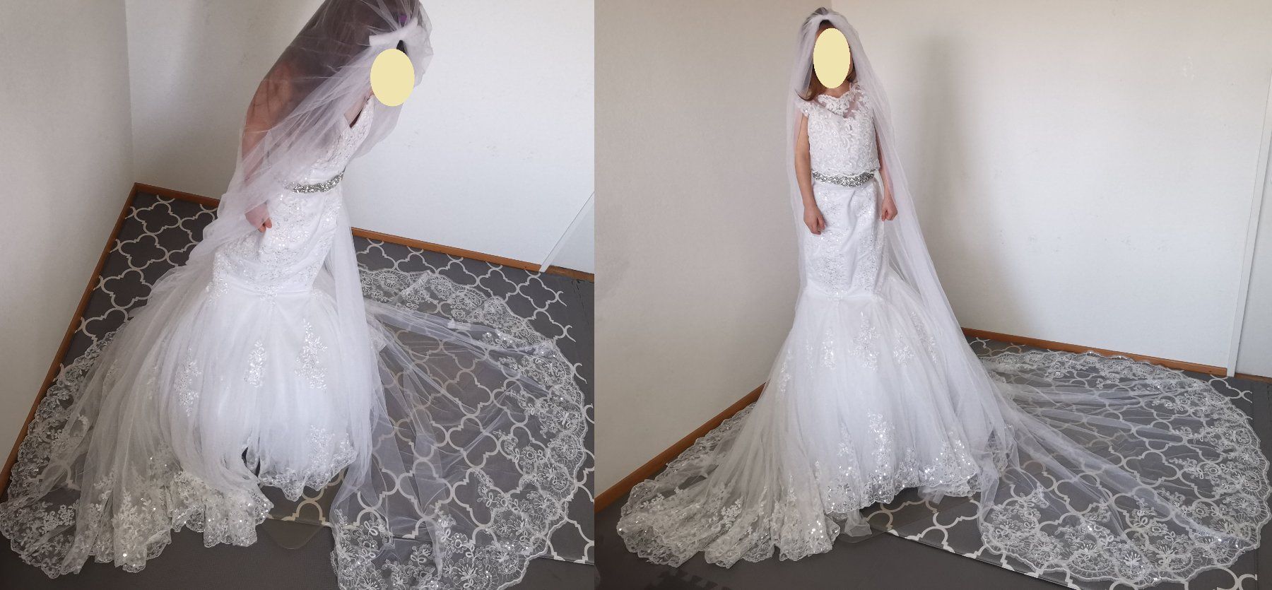 Vestiti: Hochzeitskleid + Schleppe  + accessoires gratis – Usato da Kerzers venduto da dri_j6pn 4