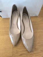 Leder High Heels grösse 40, Glänzendes Hellbraun