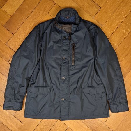 Corneliani ID Jacke Seide Leder XL/XXL Made in Italy