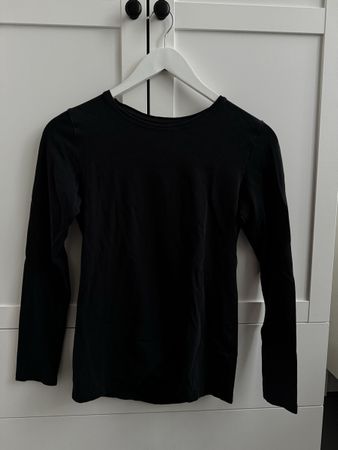 Long-sleeve Shirt schwarz XS