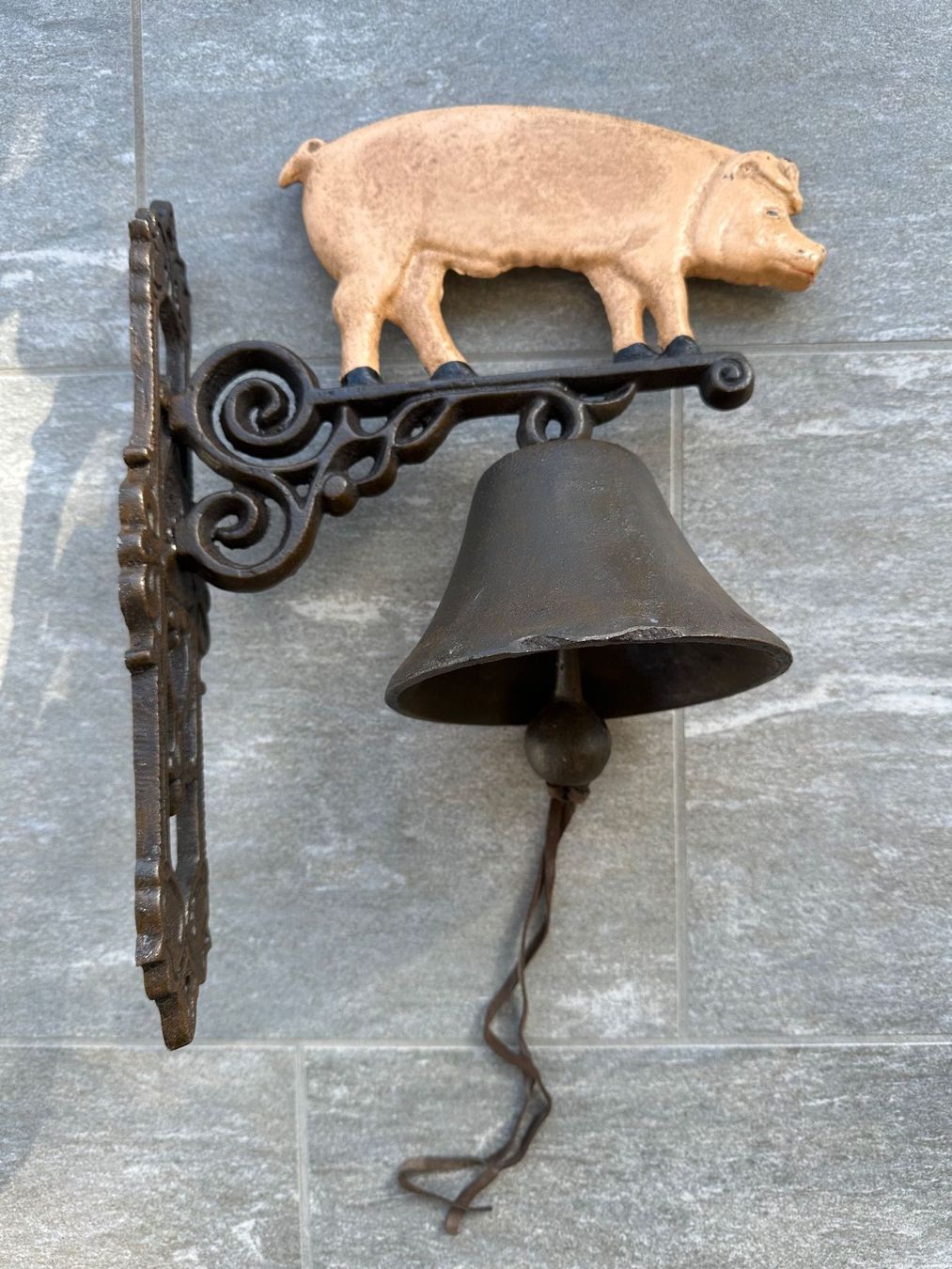 Glocken & Treicheln: Türglocke / Wandglocke mit Schwein – Neu (gemäss Beschreibung) aus Obstalden von Porco13 1