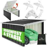 Mähroboter Garage Metall 89x90x54cm grau