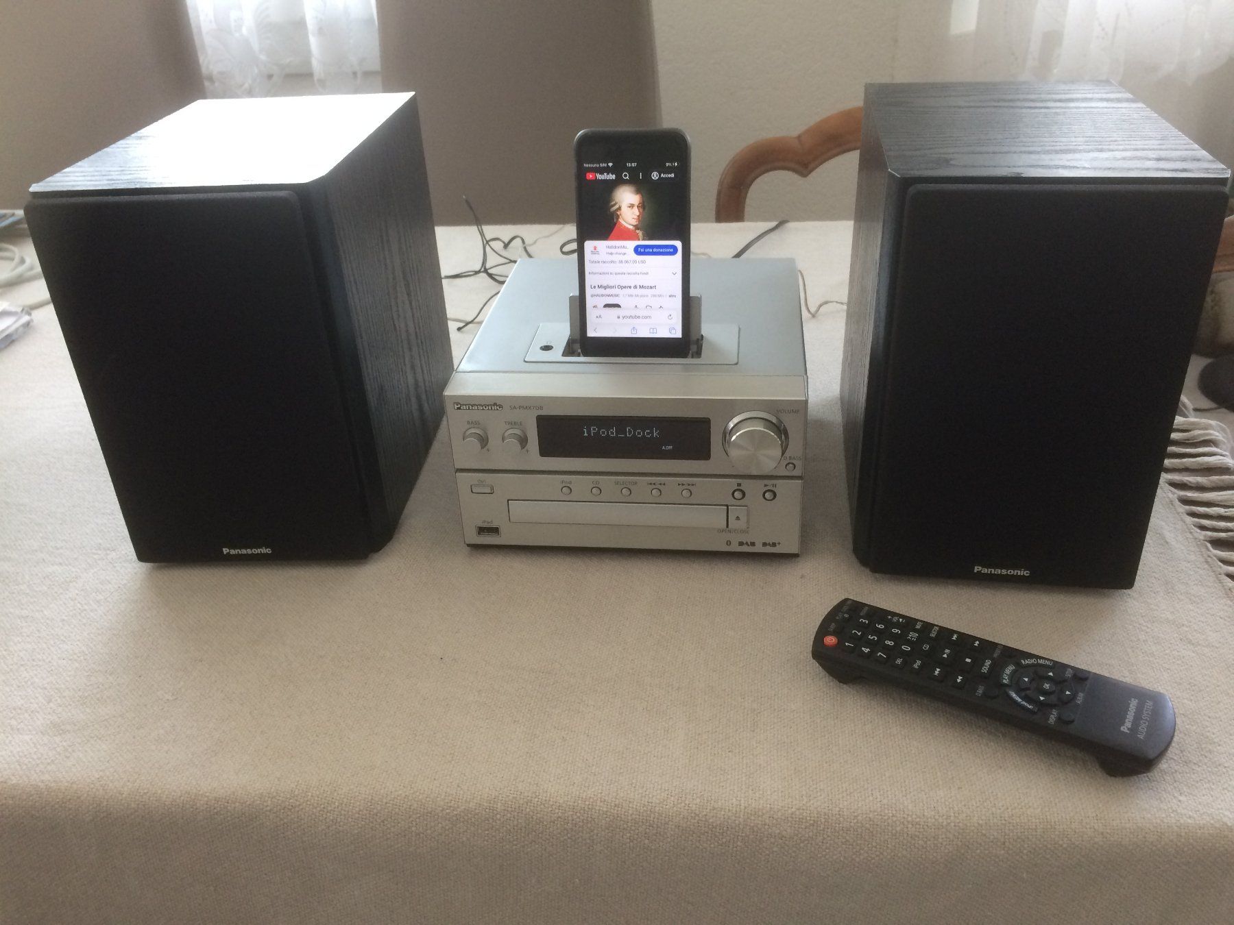 Panasonic Sistemi audio & multimediali: Panasonic SA-PMX7DB stereo – Usato da Fribourg venduto da Werkt 3