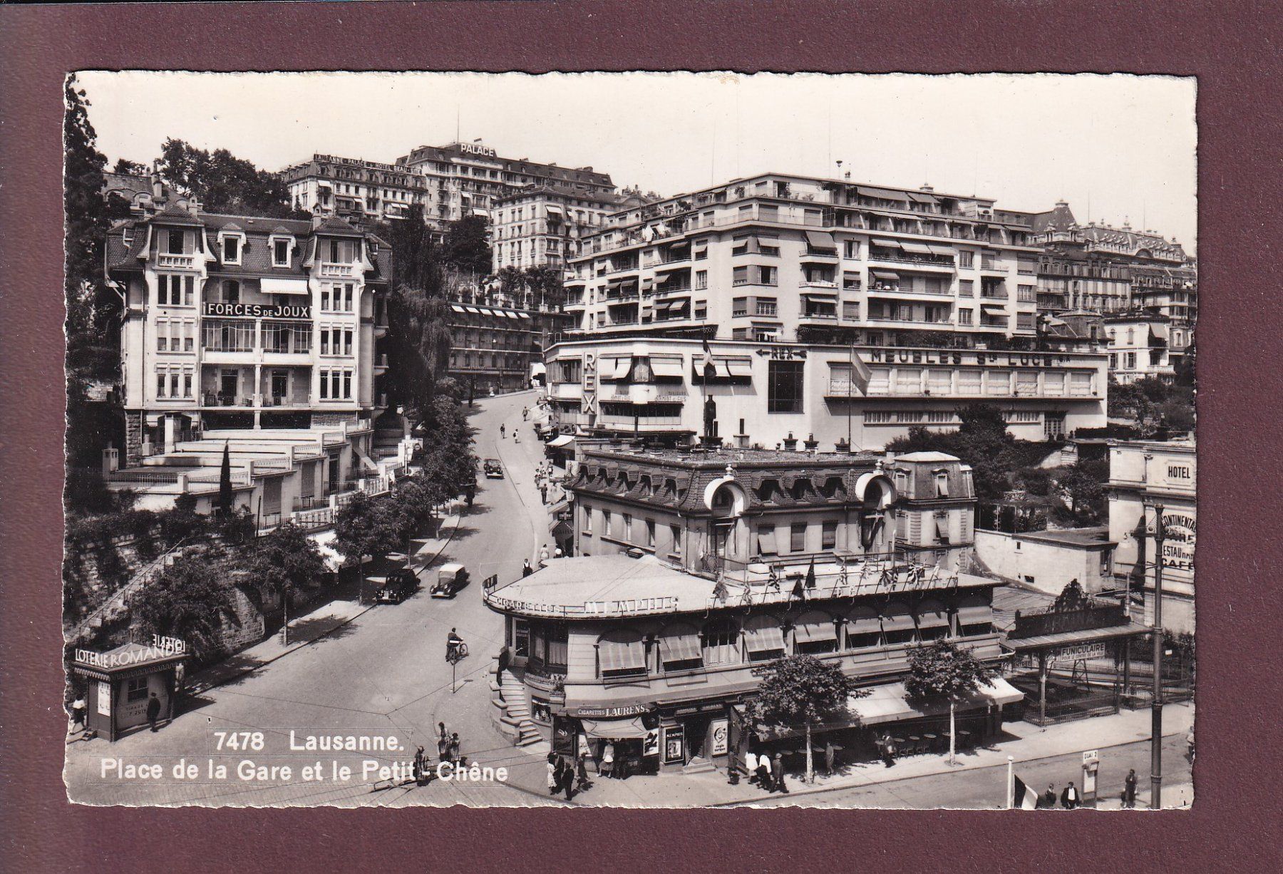 Cartoline postali: LAUSANNE - Petit-Chêne - Rex - Forces de Joux – Usato da Pully venduto da nicecards