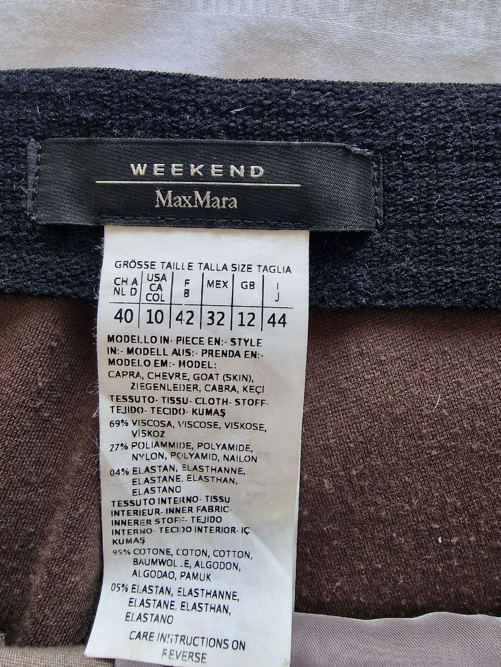 Max Mara Pantaloni: Lederdamenhose von Weekend MaxMara – Usato da St. Niklausen LU venduto da wishbonerfb 4