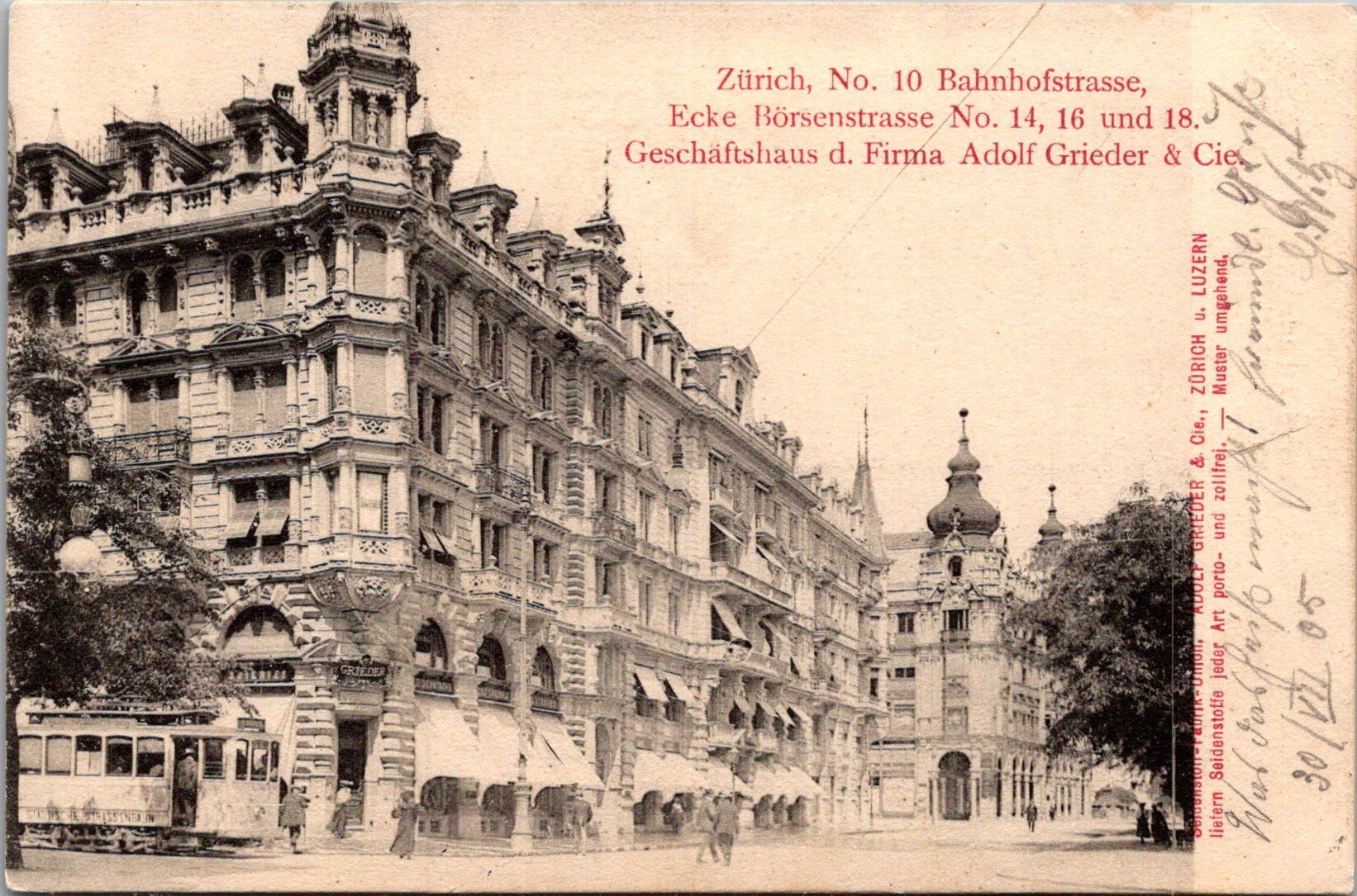 Ansichtskarten: AK, Tram, Zürich – Gebraucht aus Solothurn von insolothurn
