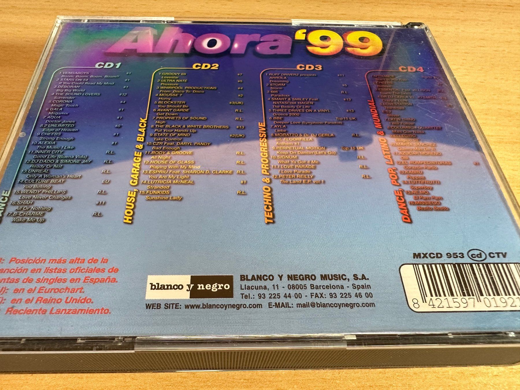 CDs: Various – Ahora '99 - 4 CD – D'occasion à Rikon im Tösstal par Alpenmutz 1