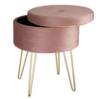 Sitzhocker mit Stauraum Ava rosa