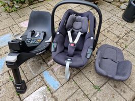 Babyschale Pebble 360 inkl. Isofix-Basis FamilyFix 360 black