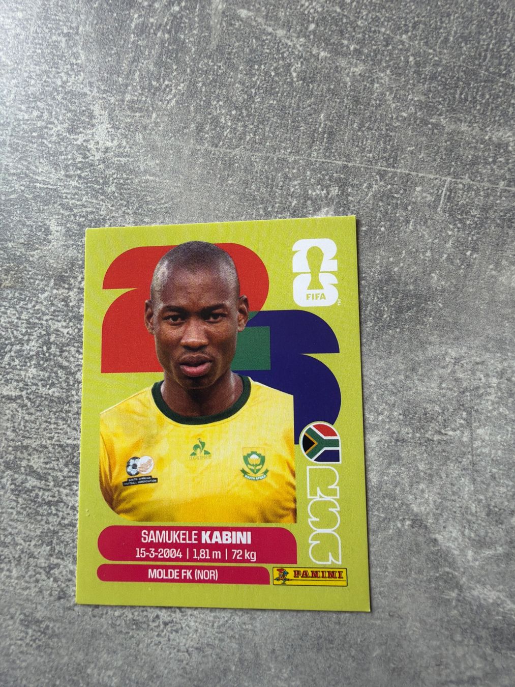 Panini Cartes à collectionner: Samukele Kabini RSA5 – D'occasion à Pfeffingen par Fantasy1971