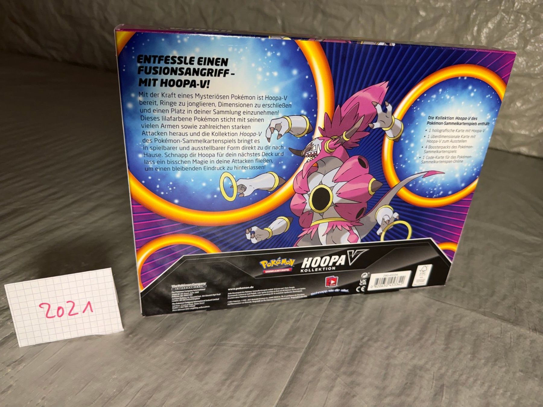 Pokémon Carte collezionabili: POKEMON-KOLLEKTION-HOOPA V-2021-DE – Nuovo e nell'imballaggio originale da Frick venduto da RC2367 1