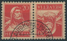 1933 - Kehrdrucke - Tellbrustbild - gestempelt