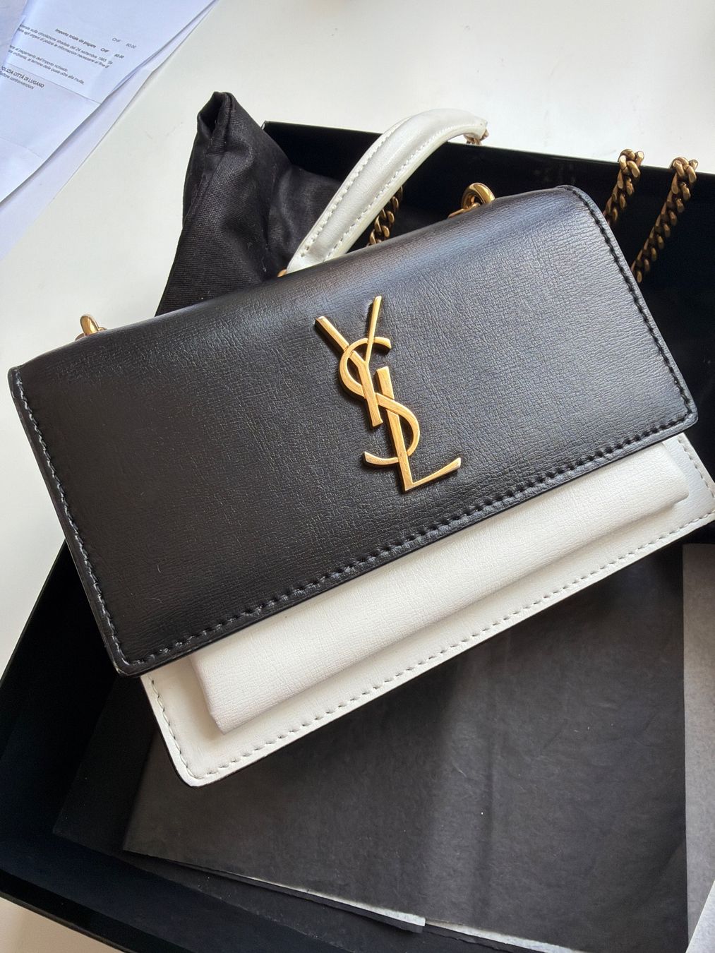 Saint Laurent Borse da donna: YSL sunset bicolor Bag,  Gold Logo – Nuovo (secondo la descrizione) da Agra venduto da Milena_L 1