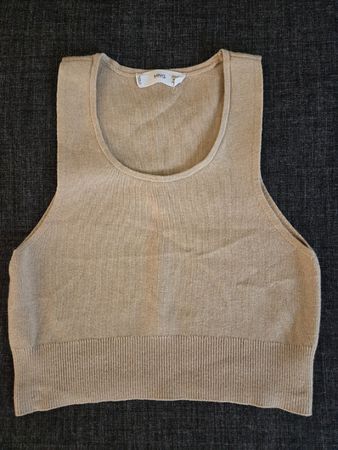 Mango Oberteil, Bauchfrei - Gr. 34 in Beige